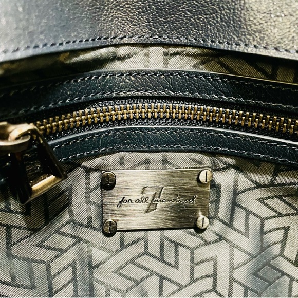 💎 7 For All Mankind Leather Clutch with Diamond Shaped Turnlock ✨Rare✨